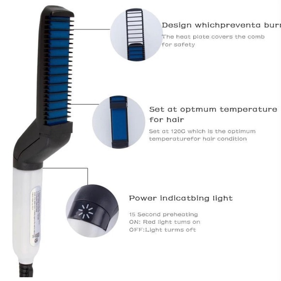 For Beaut Modelling Comb Hair/Beard Straightener - Picture 4 of 6